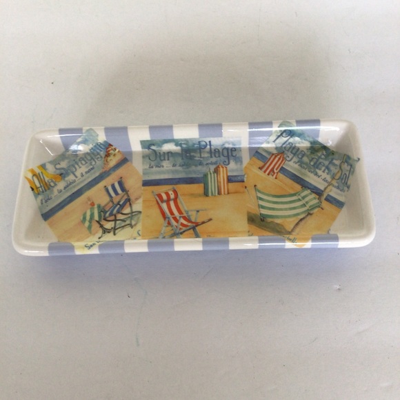 CERAMIC TRAY FOR GLASSES OR JEWELRY - Picture 2 of 6